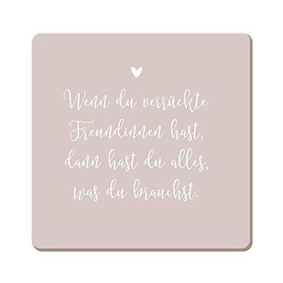 Graphic Workshop Funny Cork Coaster | Crazy Girlfriends, Colourful