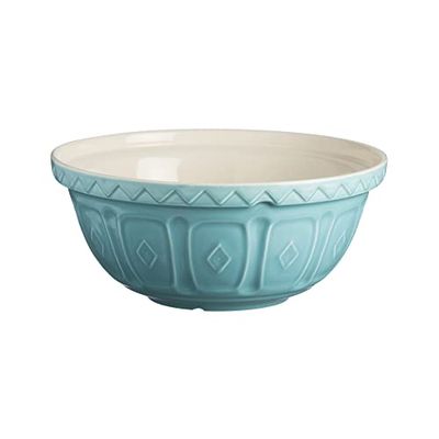 Mason Cash Colour Mix Turquoise 29 Centimetre Chip Resistant Earthenware Mixing Bowl