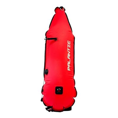 Scuba Choice Spearfishing 420D Nylon Torpedo Boei Float met Orale Inflator en Duik Vlag