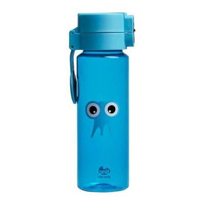 Tinc Tonkin Tribal butelka na wodę Flip & Clip, zamykana i szczelna, wykonana z tworzywa sztucznego niezawierającego BPA, można myć w zmywarce - 500 ml, niebieska