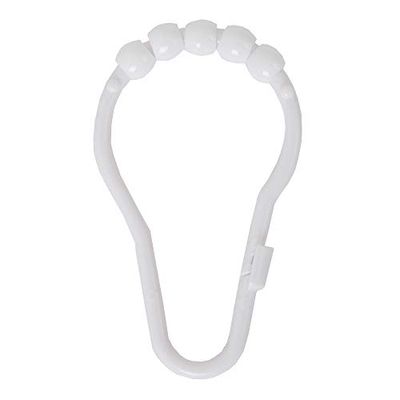MAYTEX Plastique Glide Roller Anneaux pour Rideau de Douche
