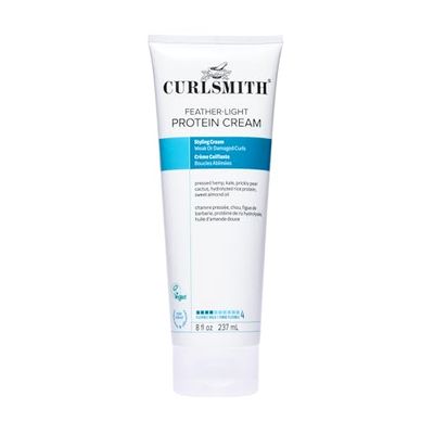 CURLSMITH - Crème protéinée légère comme une plume, crème coiffante pour boucles fragiles et abîmées, tenue moyenne (8 fl oz)