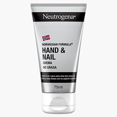 Neutrogena Fórmula Noruega Hand & Nail creme de mãos e unhas (1 x 75 ml), creme para as mãos reparador com pantenol, creme para suavizar as cutículas e fortalecer as unhas