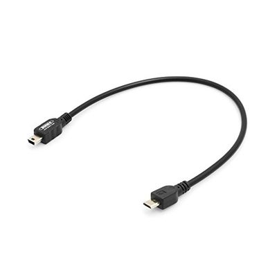 System-S - Cabo curto de micro USB para mini USB, cabo de carregamento USB, 30 cm