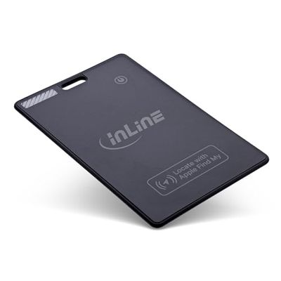 InLine Wallet Finder, compatibile con Apple Dove è? (solo iOS/Air Tag), tracker, smart card per portafogli/valigie/borse e altro ancora, 40080 K