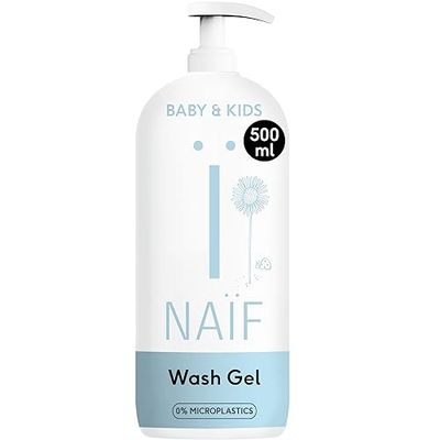 Naïf Oczyszczający żel pod prysznic – 500 ml – dla niemowląt i dzieci – naturalne składniki – 100% wegański