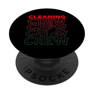 Équipe de nettoyage amusante pour aspirateur PopSockets PopGrip Adhésif
