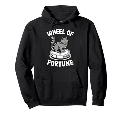 Wheel Of Fortune Robot Vacuum Cleaner Funny Cat Pullover Hoodie