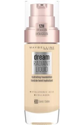 Maybelline New York Base líquida Dream Satin Liquid, efeito natural acetinado, SPF 18