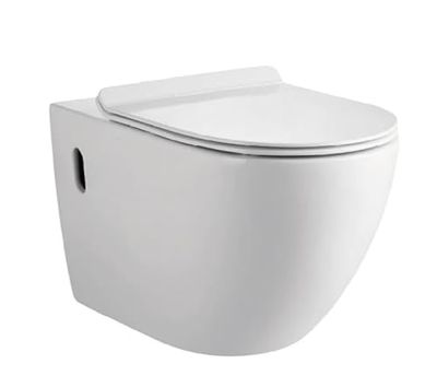 WC BTW Genova Sospeso Bianco Lucido | 10 Anni di Garanzia | Misure 370 x 490 x 360 mm