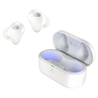 LG, Auriculares Inalámbricos, Cancelación de Ruido, cascos inalambricos bluetooth, auriculares inalambricos,lg tone T90S,auriculares cancelacion ruido activa,auriculares bluetooth,Intrauditivos,Blanco