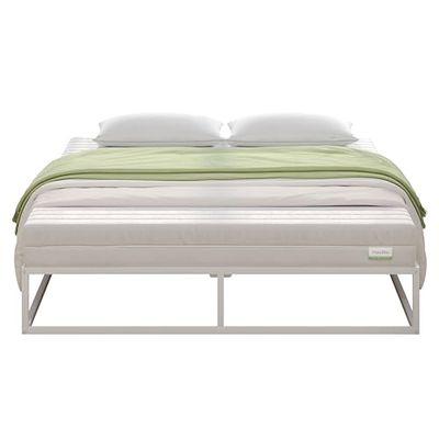 Novilla Rete Letto Singolo 90x190 Telaio del Letto della Piattaforma, Struttura Letto con Doghe in Legno, Base del Materasso, Montaggio Facile, Bianco