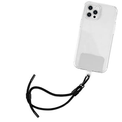 Jumble & Co Sling & Grip Pasek na telefon z poliestru i metalu, kolor: czarny