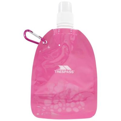 Trespass Hydromini, roze, opvouwbare drinkfles 350 ml met bijtventiel, roze/roze