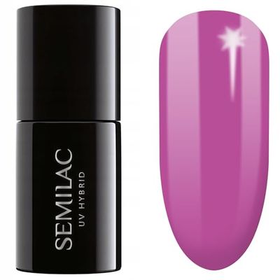 Semilac Vernis à ongles UV Hybrid 601 Neon Pink Punch 7 ml