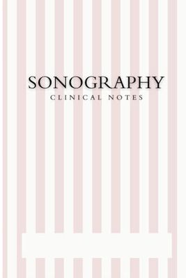 Sonography Clinical Rotation Notebook and Log Book - Pink Stripes