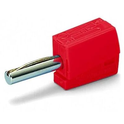 WAGO Connettore a banana 215 – 212 | per jack diametro: 4 mm, sezione trasversale: 0,08 – 2,5 mm², 50 pezzi, accessori di prova per una corrente nominale fino a 20 A e una tensione di prova di 42 V