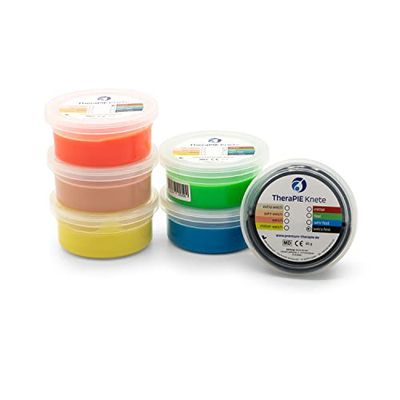 AFH Therapie Knete® | 85 g | Set of 6 | Includes Free AFH Kneading Fibel | Therapy Clay