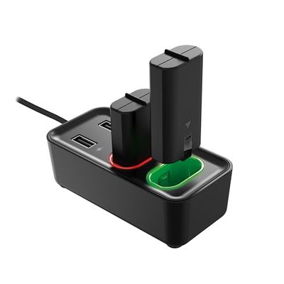 Subsonic – Chargeur, pack de 2 batteries pour manette Xbox serie X/Xbox Serie S/Xbox One livré avec un cable usb pour console Xbox Seire X/S