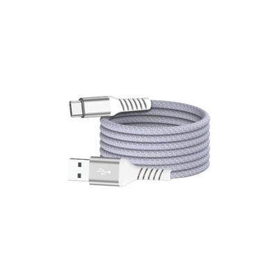 WE Magnetische USB/USB-C-kabel, USB2,0-20V/3A 60W, 1 meter, violet