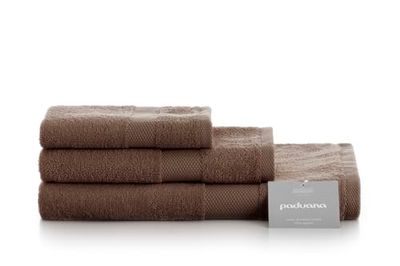 JUEGO TOALLA ALGODON 500 GR 3 PIEZAS (DUCHA) 276 CHOCOLATE PADUANA