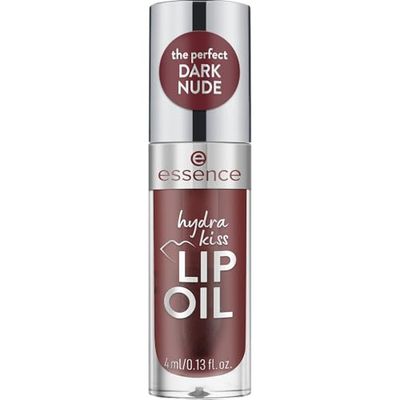 Essence Cosmetics Hydra Kiss Olio Labbra, Idratante, Curativo, con Oli, Lucida, Rugiadosa, 4 ml