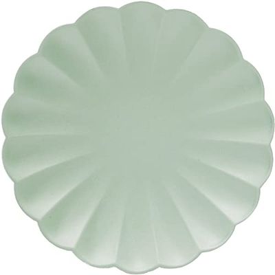 Ciao - Composteerbare FSC kartonnen borden (diameter 20 cm), 8 stuks, mintgroen diameter 20, 34739