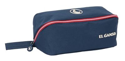 Safta M050, El Gans Classic, grote vierkante etui voor kinderen, ideaal voor schoolleeftijd, comfortabel en veelzijdig, kwaliteit en duurzaamheid, 22 x 10 x 10 cm, marineblauw, uniseks kinderen,
