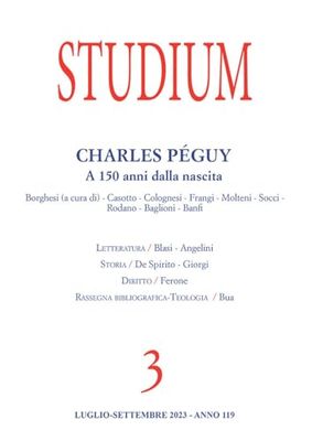 Studium. Charles Pèguy. A 150 anni dalla nascita (2023) (Vol. 3)