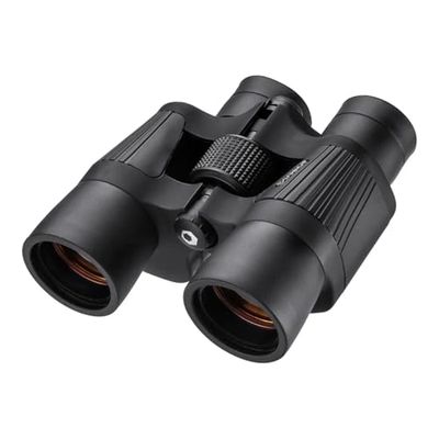 Barska X Trail Reverse Porro 8 x 42 Binoculars - Black Porro Prism Binoculars Variety Magnifications Coated Optics Wide Angle Large Objective Lenses Rubber Armor Non Slip Grip Carry Case Neckstrap