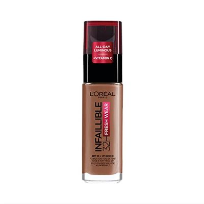 LOréal Paris Base De Maquillaje Infalible 24H Fresh Wear Tono 355, Terre De Sien