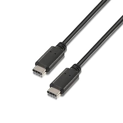 AISENS A107 – 0058 – Câble USB 2.0 (3 A, 3 m, pour téléphone Portable et Tablette) Couleur Noir
