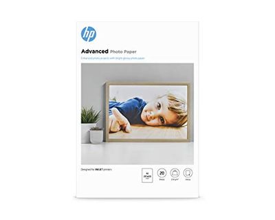 HP Advanced Photo Paper - Glossy photo paper - A3 (297 x 420 mm) - 250 g/m2 - 20 sheet(s),White