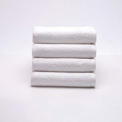 Sancarlos - Set of 4 Ocean Wash Basin Towels, White, 100% Cotton, 550 g/m2