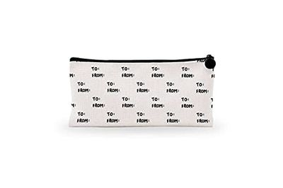 Bonamaison Imprimé Numériquement Pochette à Crayon en Toile avec Fermeture à Glissière, Trousse, Boîtier Crayon, Sac à Stylo pour Enfants, Garçons, Filles, Unisexe, 1 Pièce, Taille: 21x12 Cm
