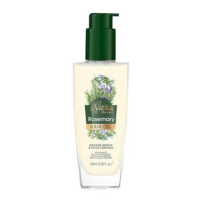 Vatika Natural Rosemary Hair Oil, 100 ml, Promotes Hair Growth, Split Ends - Nourishes & Conditions Hair, Prevents Dandruff