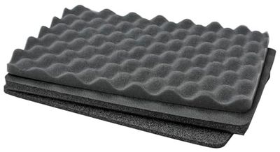 PELI 1086 set schiuma di ricambio, accessorio per valigia Protector originale, compatibile 1085, colore: Nero