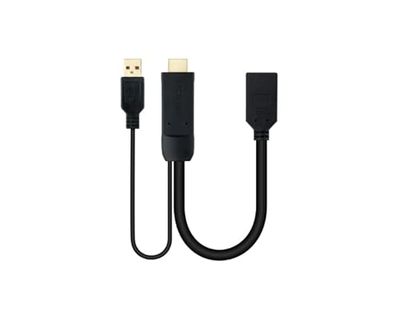 Velocraze Convertisseur displayport v1.2 vers HDMI 2.0 de 20 cm, avec connexion précise et câble noir, idéal pour le streaming vidéo de haute qualité.