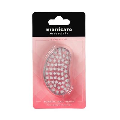 Manicare - Escova de unhas de plástico redonda transparente