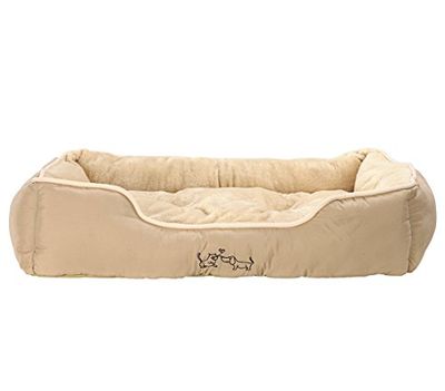 Dehner Hondenbed kattenbed Sammy, ca. 75 x 58 x 19 cm, polyester, beige