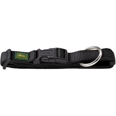Hunter Vario Plus Collier pour Chien en Nylon, Noir, M/2,0 cm