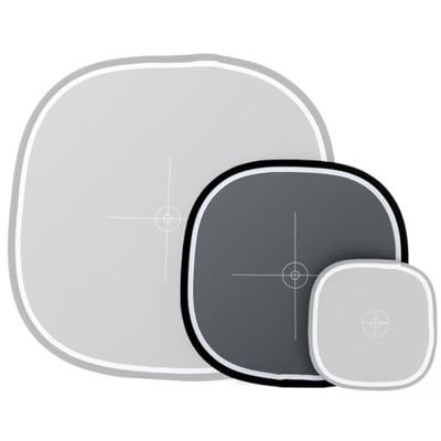 Manfrotto LL LR2050 Pannello Circolare, Diametro 50 cm, Grigio Neutro/Bianco