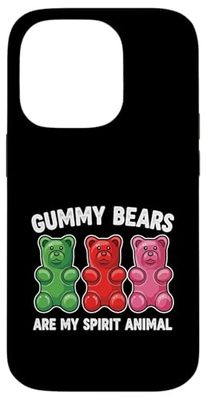 Gummy Bear Spirit Animal Funny Candy Lovers Kids Girls Case for iPhone 14 Pro