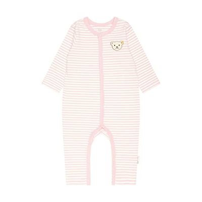 Steiff Unisex baby basic småbarn pyjamas, Silverrosa, 68 cm