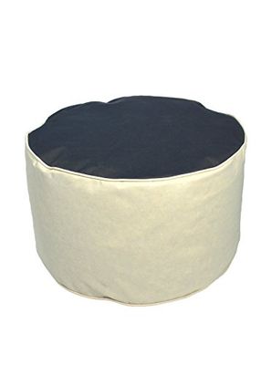 Kinzler S-10122/120 zitkruk voor buiten, rond, circa diameter 53 cm, hoogte 32 cm, 2-kleurig S-10122/58 BICO kruk antraciet 53 cm (D) x 32 cm (h) grijs