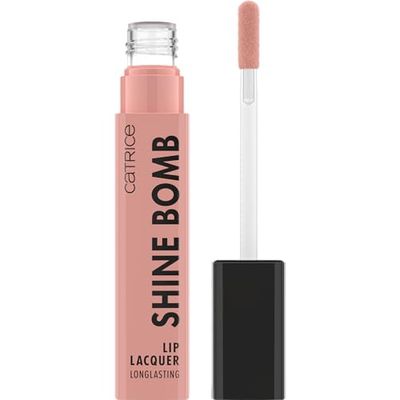 Catrice Shine Bomb Lip Lacquer, pomadka do ust, nr 010, nude, długotrwała, natychmiastowy efekt, błyszcząca, intensywna kolorystyka, wegańska, bez oleju, bez parabenów, bez cząstek mikroplastiku, 1