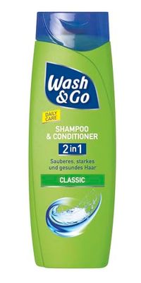 Wash & Go Classic Shampooing et après-shampoing 2 en 1 400 ml, soin quotidien pour des cheveux propres, forts et sains