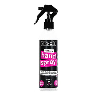 Muc-off Spray Disinfettante Mani Antibatterico, 250 ml - Igienizzante Mani con Formula Efficace Raccomandata dall'OMS - Disinfettante Mani con Alcol all'80% - Uccide il 99,999% dei Germi