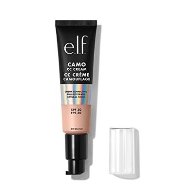 e.l.f. Camo CC Cream | Base correctora de color de cobertura completa con SPF 30 | Fair 150 C | 1 onza (30 g)