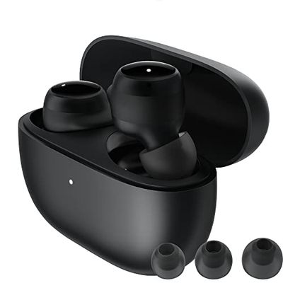 Xiaomi Redmi Buds 3 Lite svart, Bluetooth 5.2 hörlurar, 18 timmars batteritid, brusreducering, vattentät, typ-C-laddning, stereodrift, touch-mikrofon/spelläge, anti-svett, fransk version